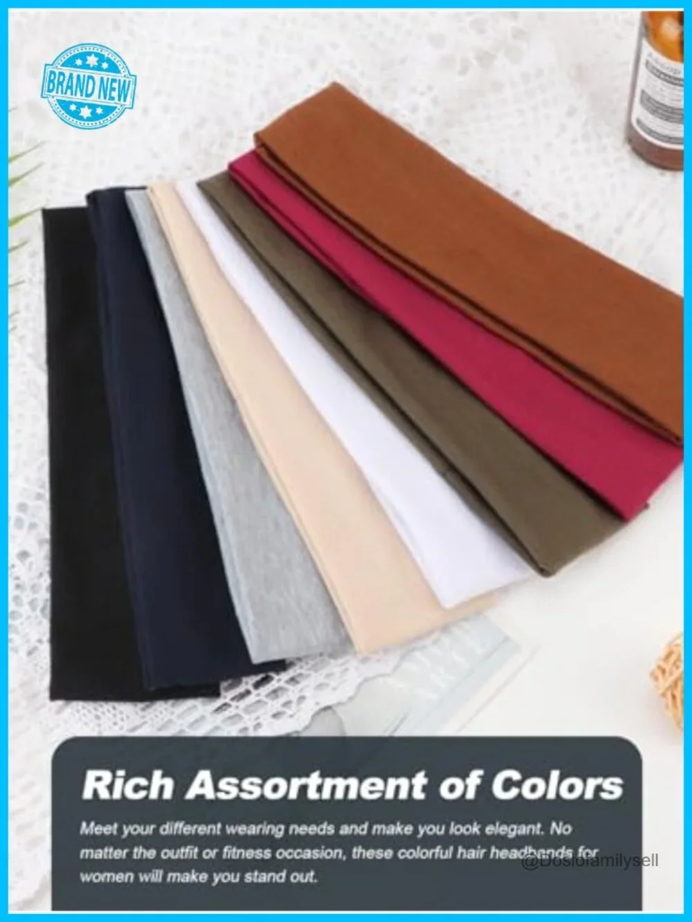Non-Slip Stretchy Sports Headbands for Women Workout Yoga Running